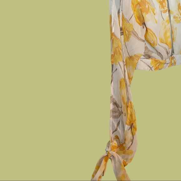 Crystal Sky Two Piece Set Top Crop Split Sleeve High Waist Split Pants Size 3 - Picture 6 of 7